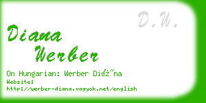 diana werber business card
